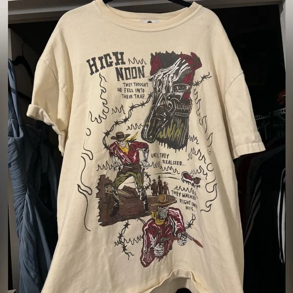 Warren Lotas “High Noon” T-Shirt - Cream - Graphic Tee